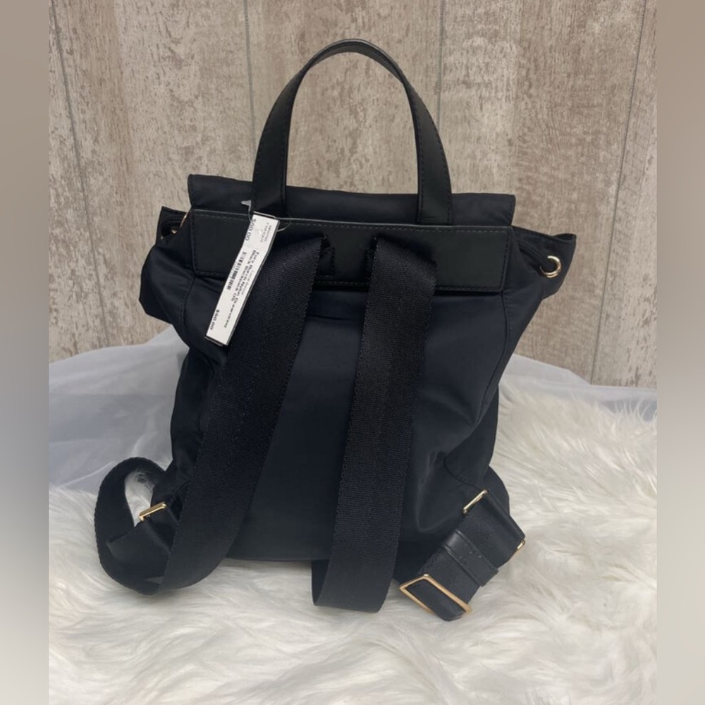 Tory Burch Nylon Drawstring Black Backpack - image 2